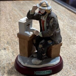 Emmett Kelly Jr. “Computer Whiz” sculpture